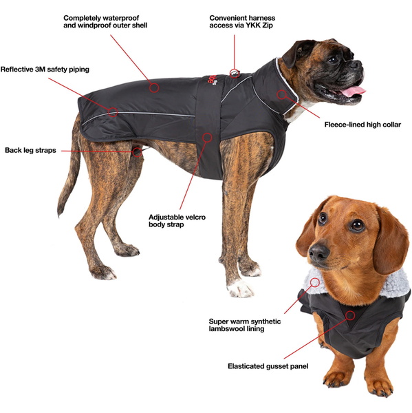 2025 Dryrobe Dog Coat V3 DRV3 - Black / Red